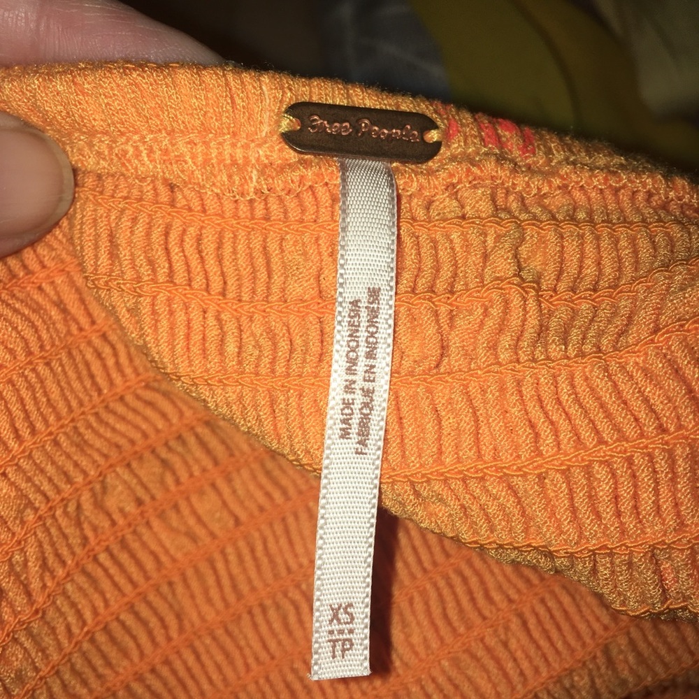 Free People Lana Golden Poppy Top NWT Size XS - Picture 6 of 7